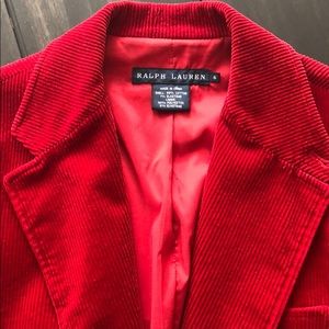 Ralph Lauren Blue label red corduroy blazer/jacket